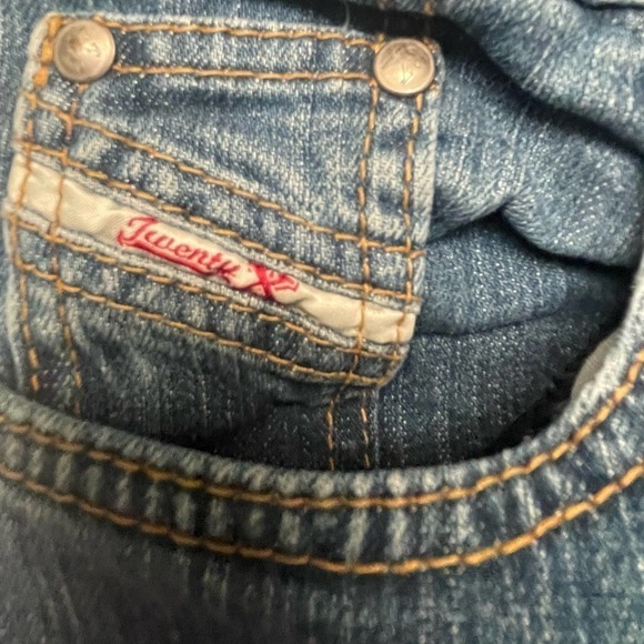 VTG Wrangler 20X Houston Jeans Front Slit Sz 9/10 x 34 - Picture 2 of 6